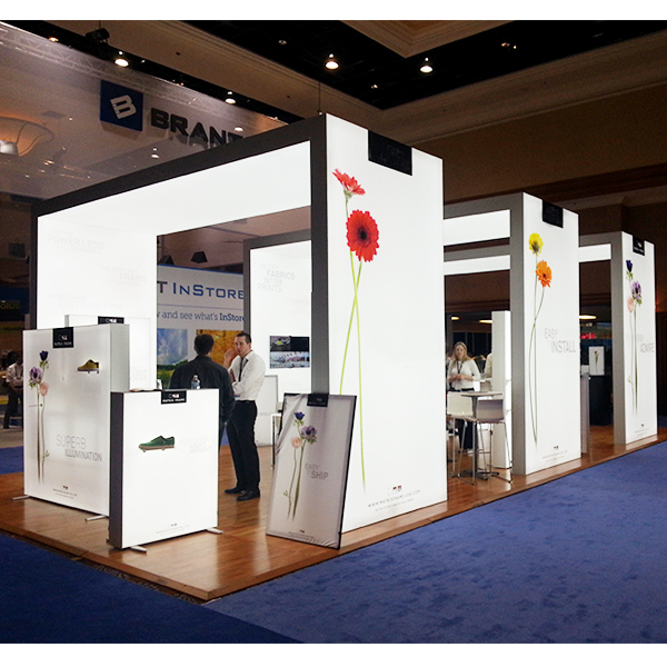 20'x30' Backlit Display of Trade Show Booth Exhibition Light Box Design