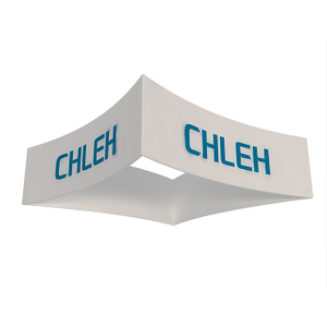 Aluminum Tube Tapered Square Hanging Structure Banner Sign