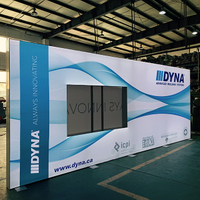 20'x20' Trade Show Booth Made by Frameless SEG Fabric Lightbox Type with TV hanging Kit