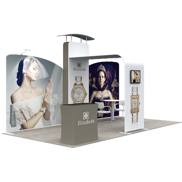 China Portable 10 x 20 Fabric Display Photo Booth Design