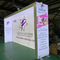 10'x20' Trade Show Display Free Standing Frameless SEG Fabric Lightbox To USA