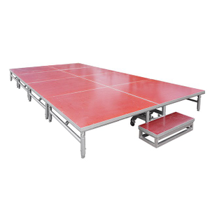 School Use Aluminium Portable Folding Stage on Wheels for Sale