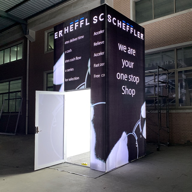 10×20 Modular And Formulate Trade Show Booth With Storage Closet in Different Industries of The Exhibition