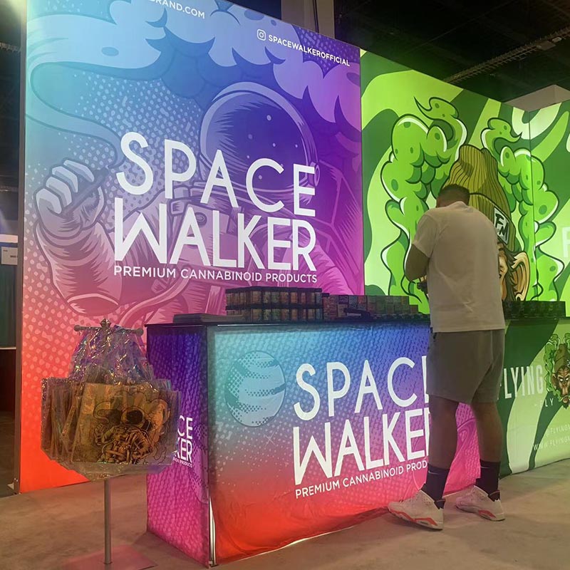 SPACE WALKER Exhibit Backlit SEG Displays