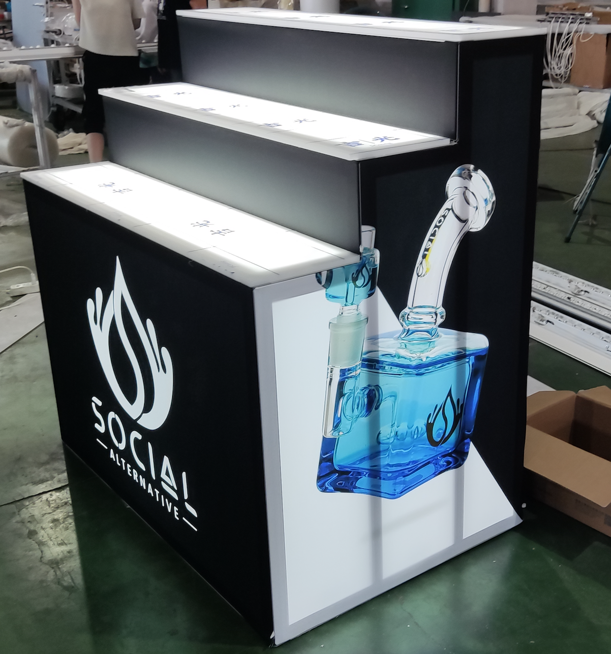 Exhibition Use Trade Show Table And Display Fixtures For Retails Stores