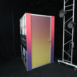 Fashion design a video double-sided backdrop for fitting room