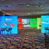 30'x30' Backlit Trade show display SEG Fabric Display Stand for Conference Backdrop